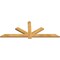 Ekena Millwork Kennewick Rough Sawn Timber Gable Bracket, Western Red Cedar, 72"W x 27"H x 2"D x 4"F, 9/12 Pitch GBW072X27X0204KEN00RWR - alternate 5